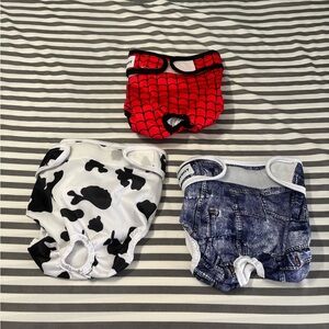 Animal Patterned Training Pants Set - Red, Black, Blue